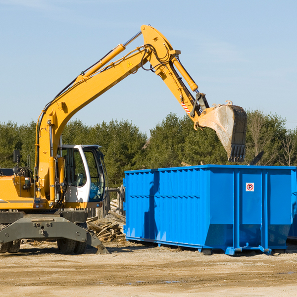 are there any restrictions on where a residential dumpster can be placed in Linthicum